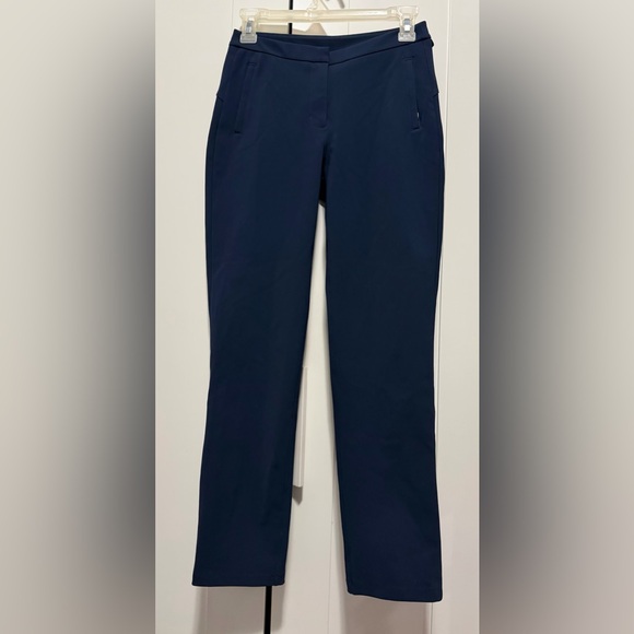 Lululemon Womens On The Move Pants 2 Navy Ankle Crop - Picture 1 of 14